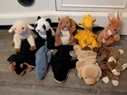 Vintage TY Beanie Baby Lot Of 10 No Hang Tags