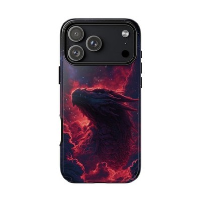 Phone Ink - iPhone | Galaxy | Pixel Case - Red Nebula Dragon Fiery Sky Clouds