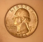 1964-D Washington Silver Quarter : Raw / Ungraded : easily AU : NO RESERVE