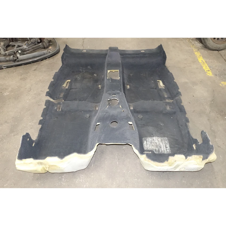 BMW E46 2000-2006 serie 3 convertible juego de alfombras de piso negro OEM Foto 3 de 4