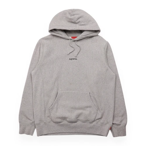 Sweat à capuche Supreme Micro Logo Taille M Gris