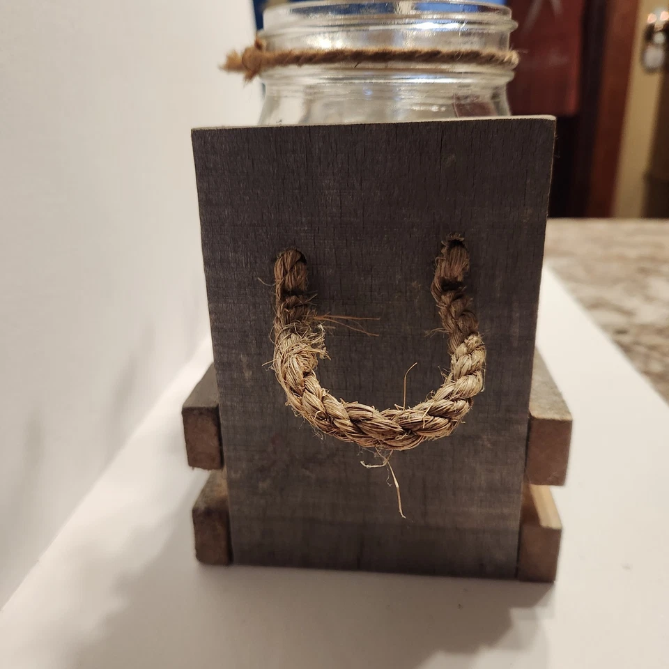 Decorative Rustic Mason Jar Caddy Set for Growing Garden Herb Spice Homemade - Image 2 of 3