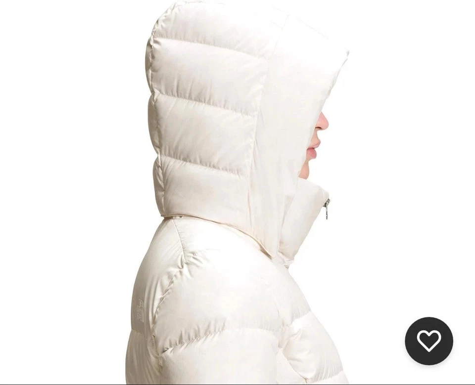 The North Face 女式 Metropolis Parka 夹克白色 600 填充电源 XS 码 — 第 3/4 张图片