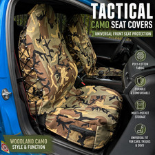 Tactical Camo Cotton 2pcs Car Front Seat Covers For Jeep Wrangler Tj 1997-2006