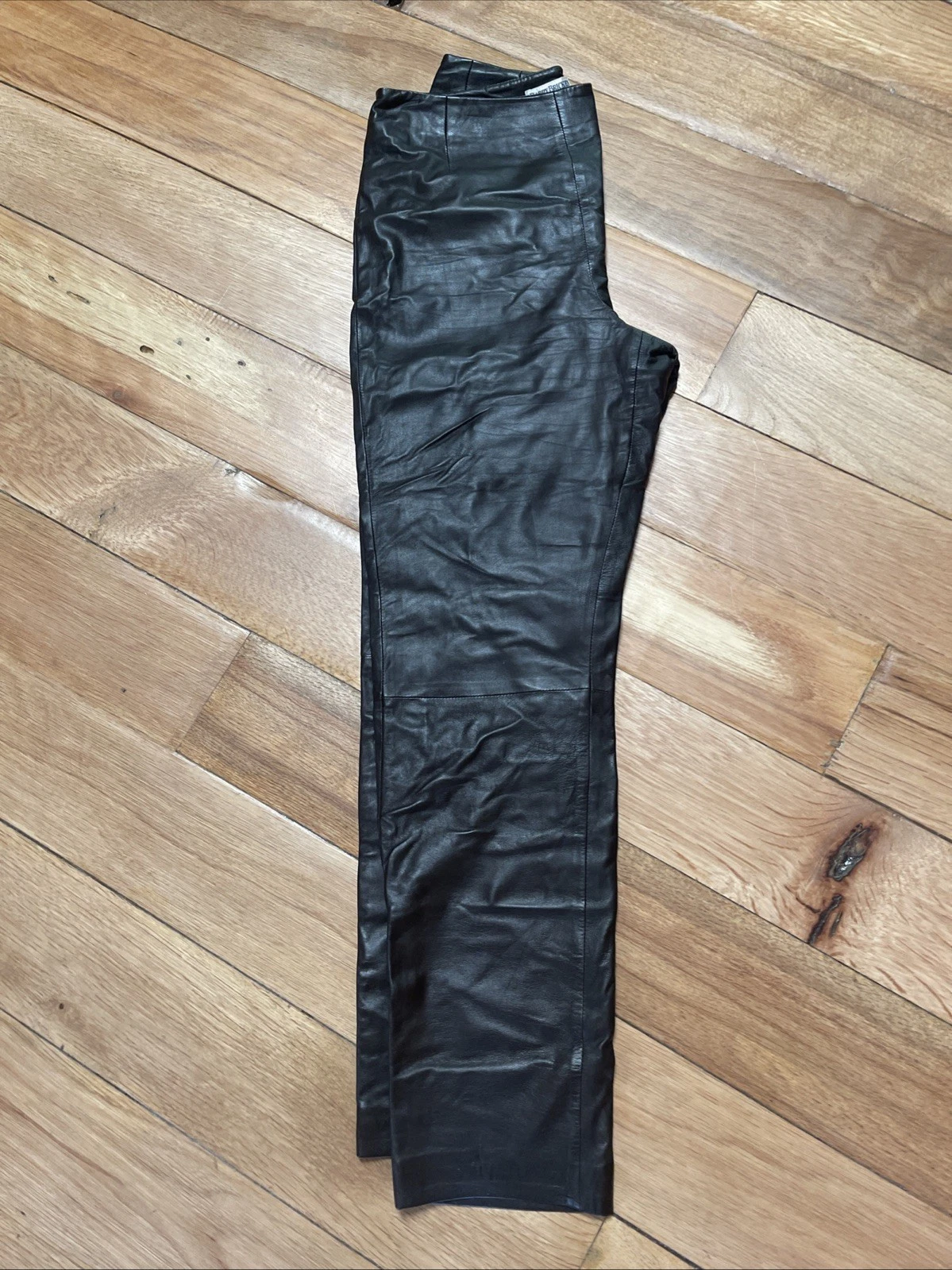 Barry Bricken Chocolate Leather Pants 6 Lambskin Straight High Waist Sexy
Opens in a new window or t