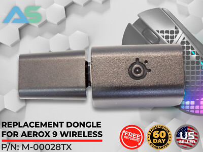 Genuine OEM SteelSeries Aerox 9 Wireless Dongle & USB-C To USB-C Adapter Only