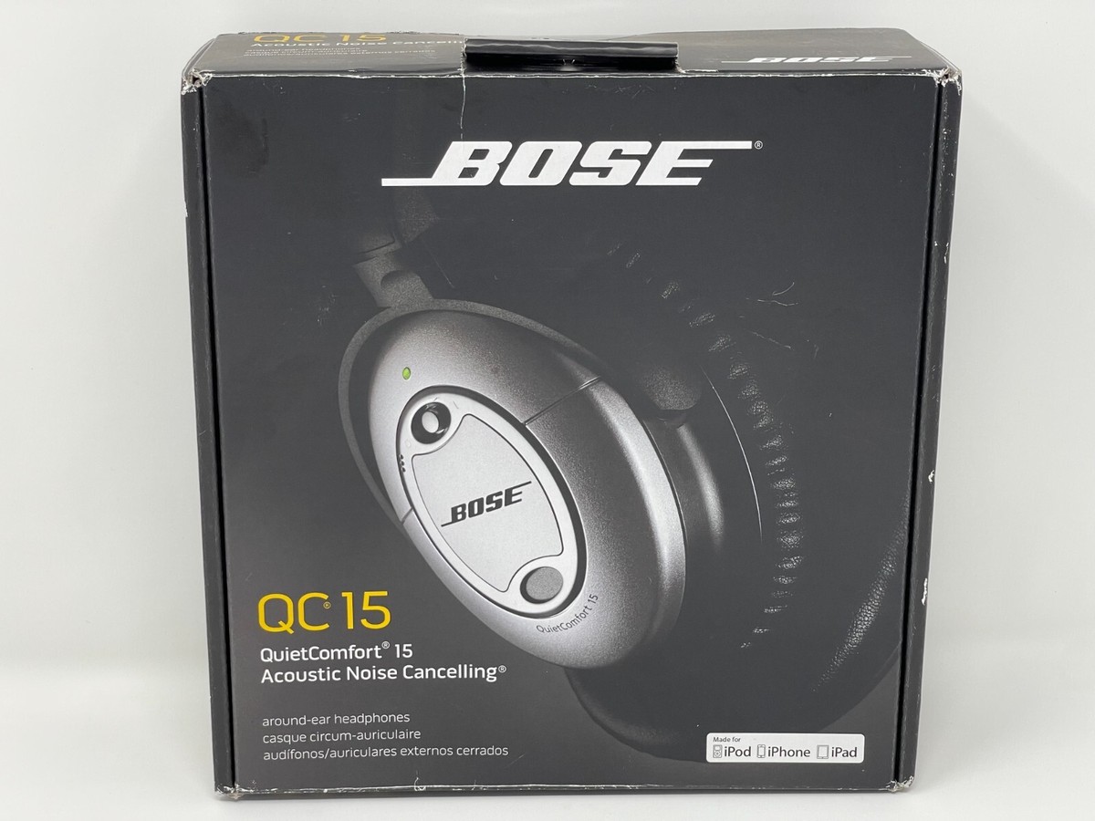 Bose QuietComfort 15 QC15 Headphones Acoustic Noise Cancelling Ear