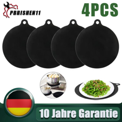 4PCS Induktionsherd Schutzmatte Silikon Anti Rutsch Matte Schutz Wärmeisolierte