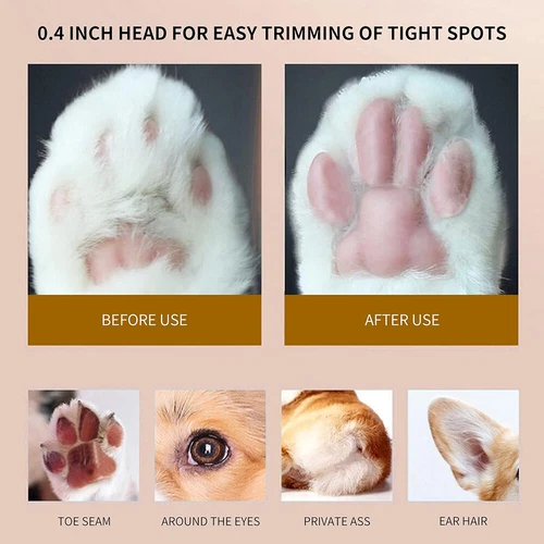 Electric Dog Paw Trimmer Pet Grooming Clipper Paw Pads Clippers Cat Hair Clipper - Picture 4 of 10