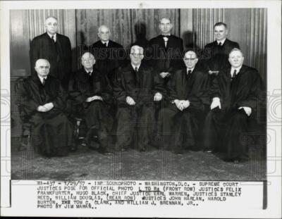 1957 Press Photo Members of the United States Supreme Court in