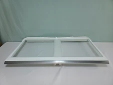 SAMSUNG REFRIGERATOR CRISPER COVER FRAME WITH GLASS PART # DA97-12956E