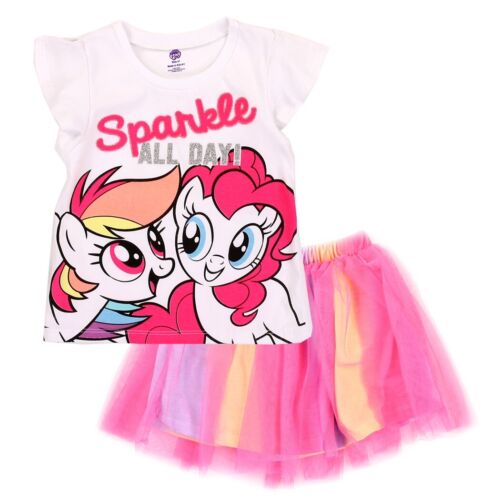 My Little Pony ☆ Toddler Girls' Flutter Sleeve Top & Tutu Skirt Set ☆Sizes 2T-4T - Afbeelding 1 van 1