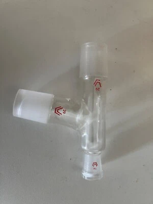 Rasotherm Destilationaufsatz mit 2 Kernen NS 29 & 1 Hülse NS 14 Borosilikatglas