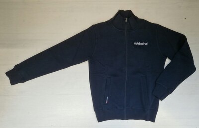 4700/40 ADMIRAL UOMO FELPA SPORTIVA ZIP GIACCA TASCHE FRONTALI