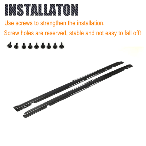 Para Mercedes Clase C W205 C205 C63 C43 AMG 15-20 carbono faldones laterales accesorios - Imagen 9 de 11
