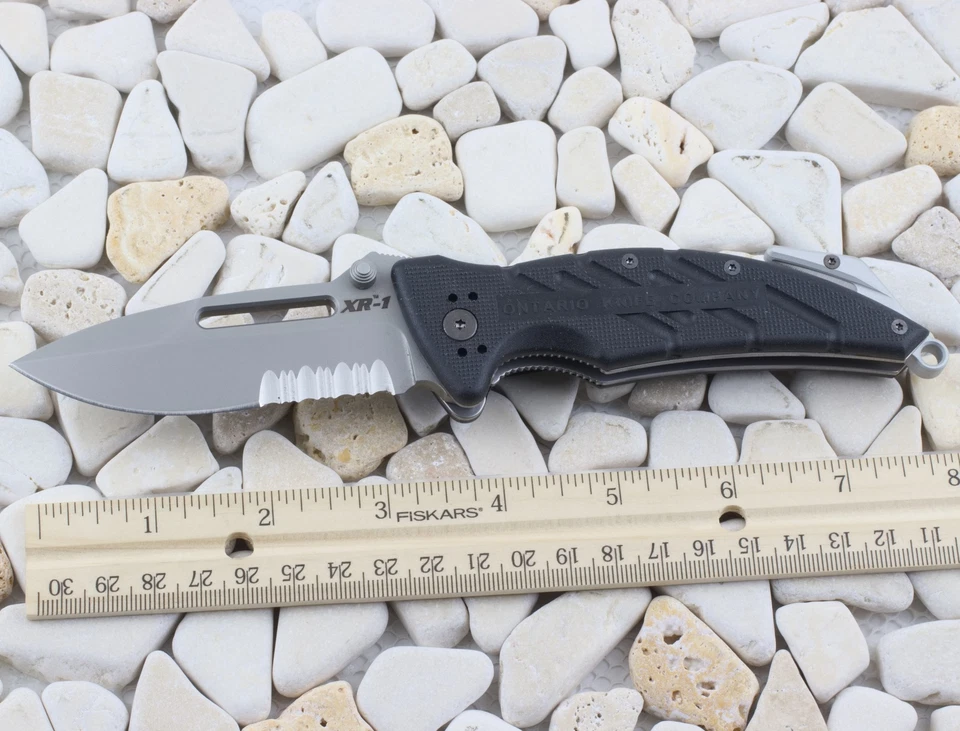 Ontario XR1 Linerlock Folding Pocket Knife ON8733 Spear Point Blade - Image 2 of 4