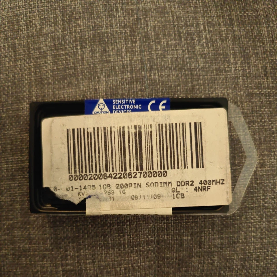 KINGSTON KVR400D2S3/1G DDR2 SODIMM 200 PIN - 400mhz - laptop ram memory stick - Image 2 of 2