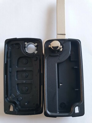 Protection Clé Peugeot 207 307 308 407 - Protection 2 Boutons Blanc - Compatible Plip Housse Silicone Clé