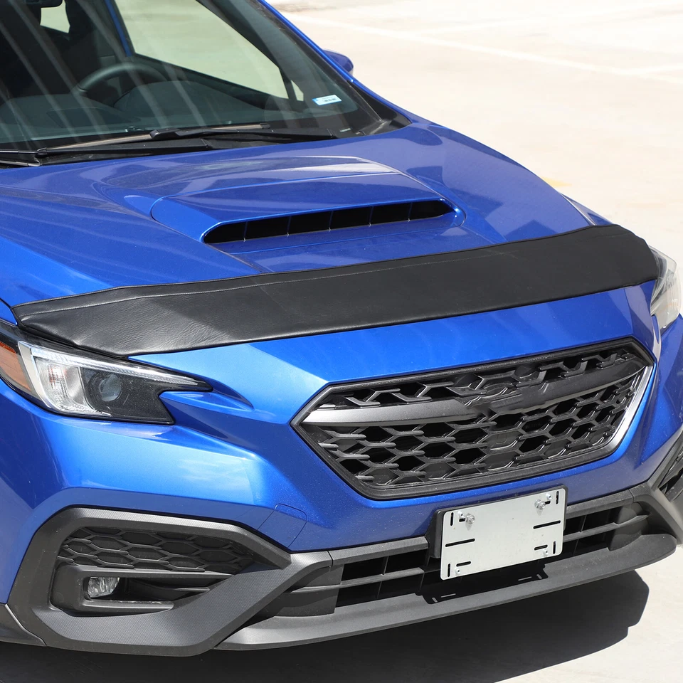 Leather Front Hood Cover End Bra Protector Fit For Subaru WRX STI 2022-2023 - Image 3 of 4