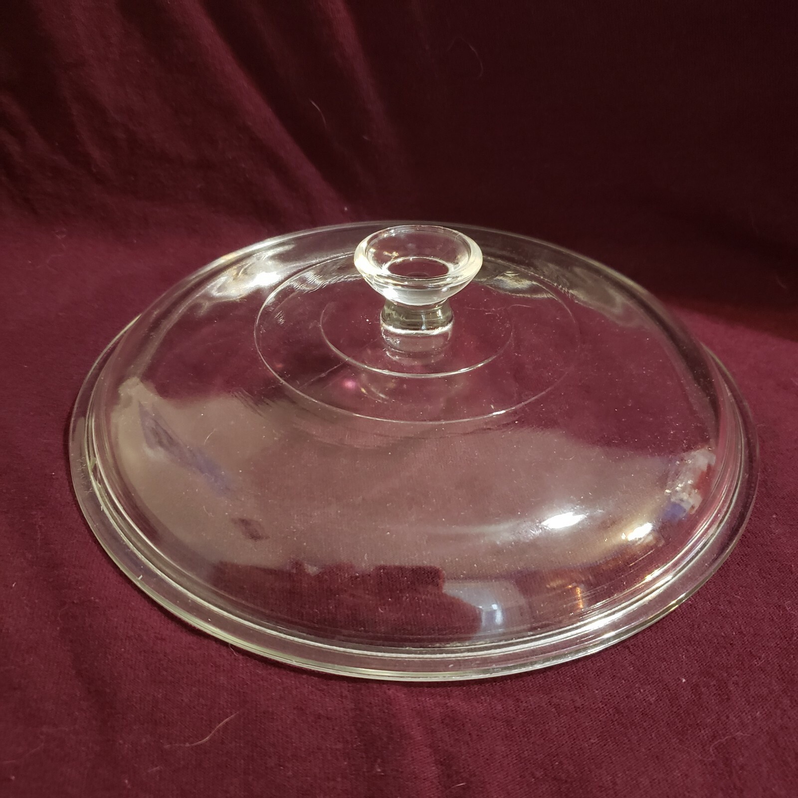 Vintage Pyrex 623C Clear Glass Round Casserole Dish Lid Cover original