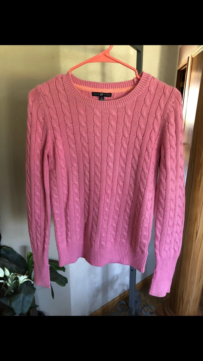 gap pink sweater women's