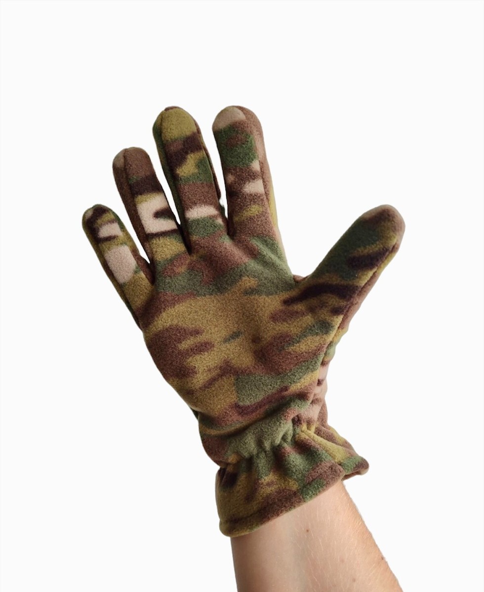 Ukrainian army Winter gloves of the Fleece multicam size L - XL | eBay