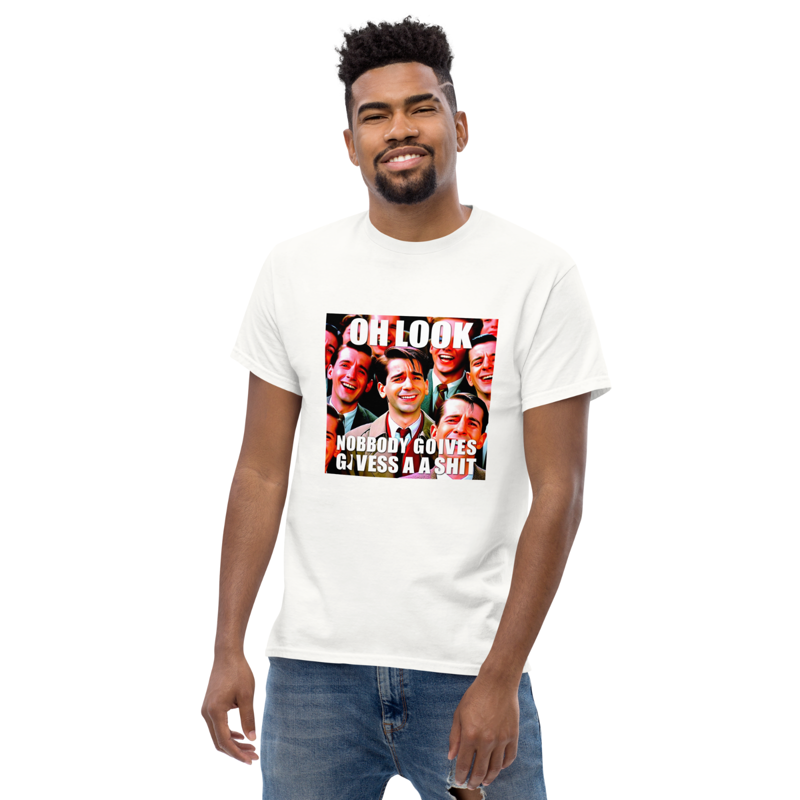Mens Oh Look Nobody Gives A Tshirt Funny Sarcastic Mocking Novelty Graphic