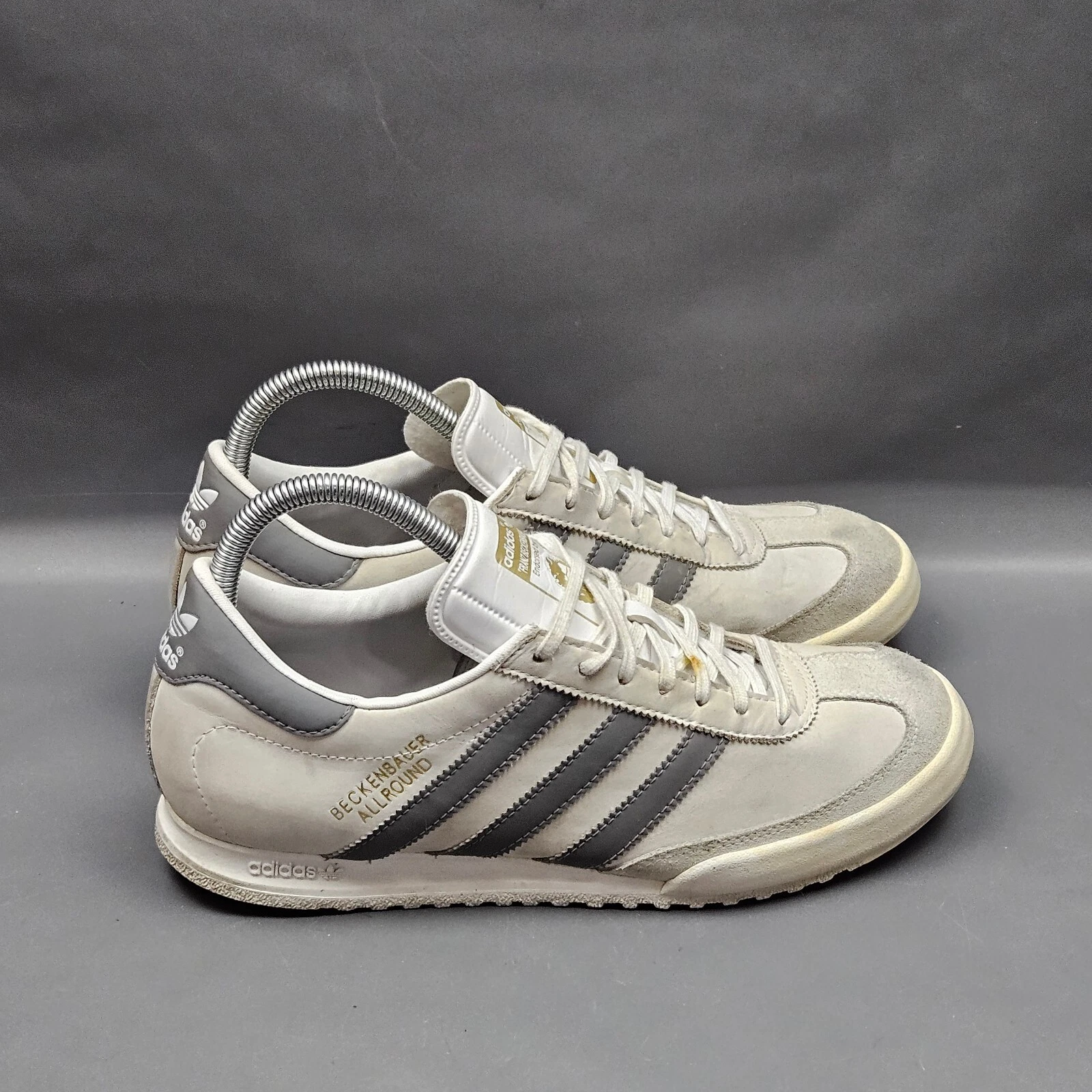 Adidas Beckenbauer Allround Mens Shoes Size 7.5 Gray Trainers Athletic Sneakers