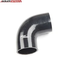US SHIP 90 Degree 2.75" inch ID Silicone Hose Pipe 4Ply Turbo Coupler Tube Black