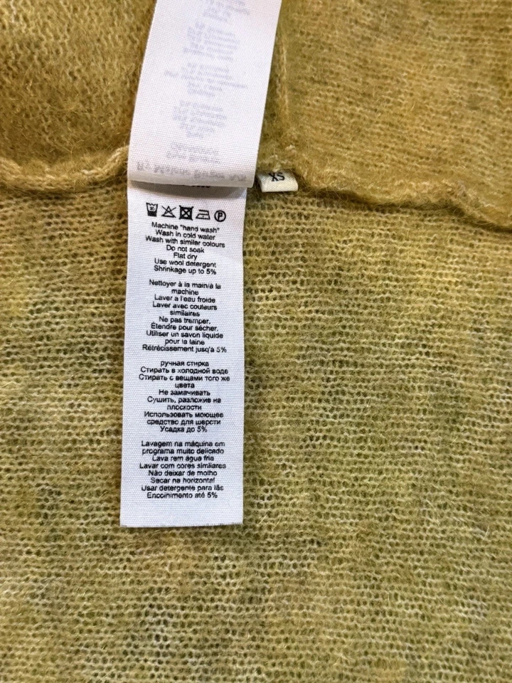 Кардиган Malene Birger из пушистой шерстяной смеси с длинным рукавом открытый Xs комфортный шик - Изображение 4 из 4