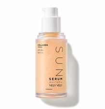 VELY VELY Genuine Collagen Sun Serum SPF50 PA   30ml K-Beauty Free Shipping