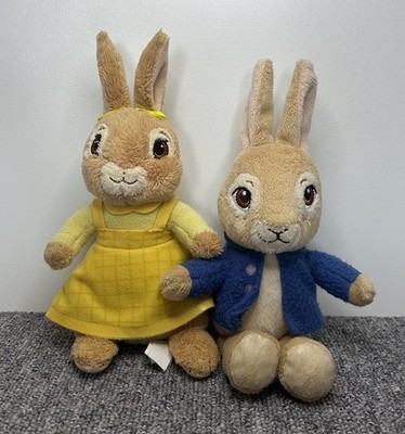 Seltenes Peter Rabbit lebendiges Baumwollschwanzmuster Plüsch mit Peter Rabbit gebraucht