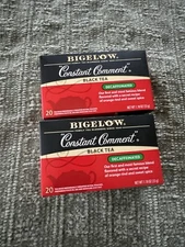 Lot Of 2 Bigelow Tea Constant Comment Black Tea - Decaffeinated 40 Bags Total