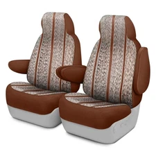 For Ford Fusion 13-18 Saddleman Saddle Blanket 1st Row Brown Custom Seat Covers