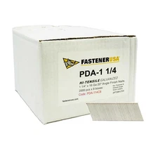 1-1/4" ANGLE FINISH NAILS 16GA GALV 20,000ct | PDA-114C8