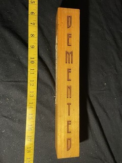 $2 PROMO BEER TAP HANDLE DEMENTED BREWING MIDDLESEX NEW JERSEY