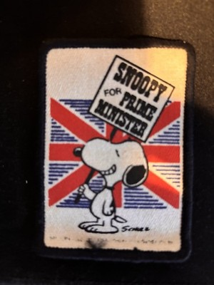 snoopy-sew-on-patch-snoopy-for-prime-minister-1970-s-vintage-ebay-uk