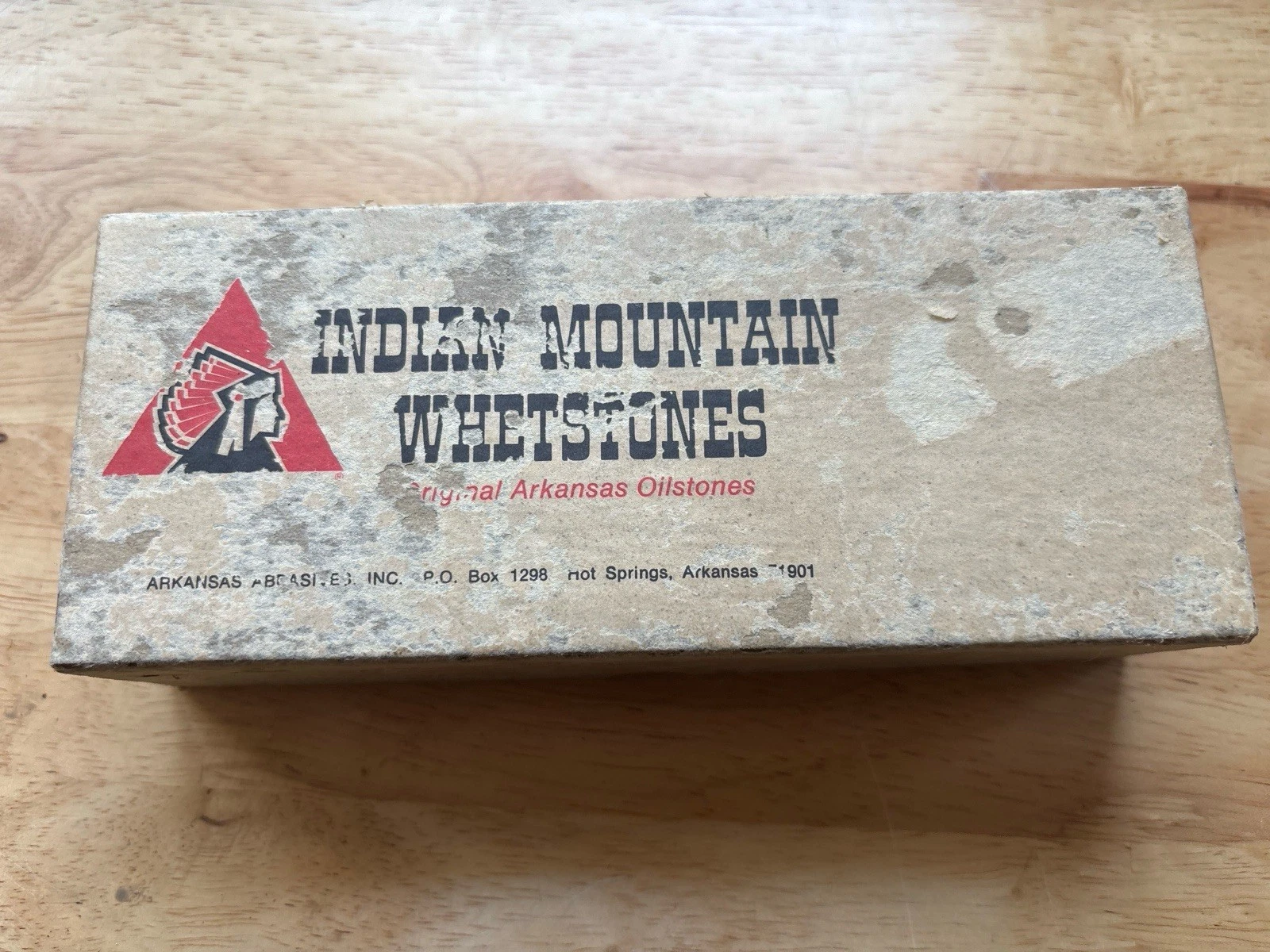 Indian Mountain Whetstones Arkansas Oilstone In Original Box Vintage USA