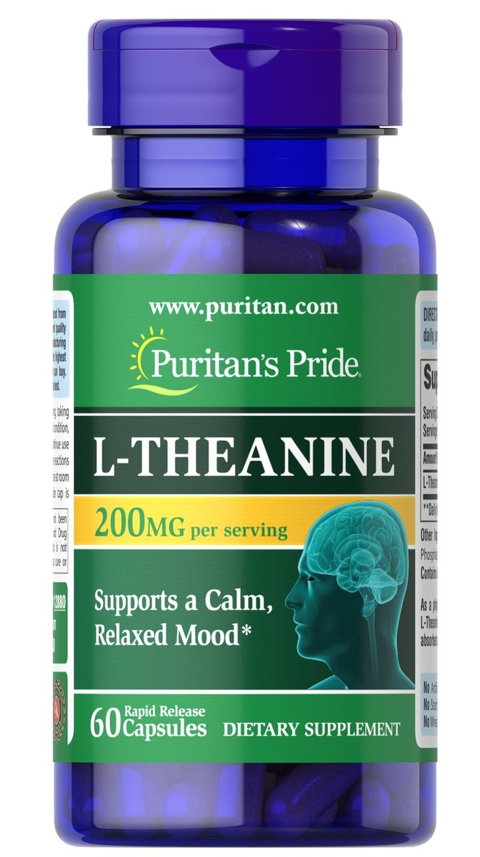 l carnitine puritan's pride Puritan's Pride L-Theanine 100 mg - 60 Capsules