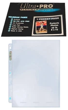 10 Ultra Pro Platinum 1-Pocket 8x10 Pages Photo Comic Book Magazine Sheets