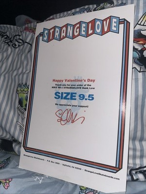 Strange Love X Nike Dunk Men s Size 9.5 Hardly Worn Comes With Box !