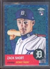 Zack Short 2022 Topps Chrome Platinum Toile White/Blue Refractor #291 (57/199)