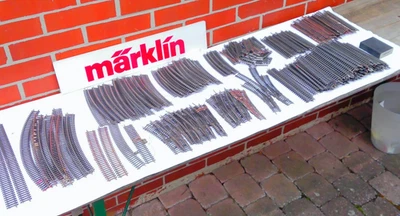 Märklin H0 BASTLER-Konvolut  238 tlg gebrauchte K-Gleise usw. a. Modellbahnabbau - Bild 1 von 4