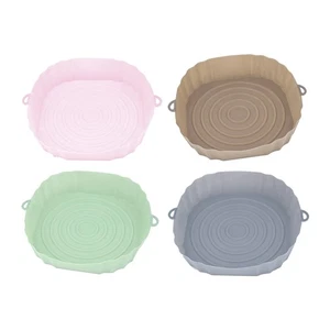 4PCS Air Fryer Pan Silicone Basket for Airfryer Oven Silicone Chicken Grill9478