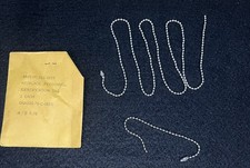 US Necklace Personnel Identification Tag Dog Tags Army Air Force Navy USMC NOS