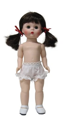 KATIROSE DOLL CLOTHES 4 pr White Cotton Doll Panties fit 7"-8" Dolls like Madame Alexander, and Riley