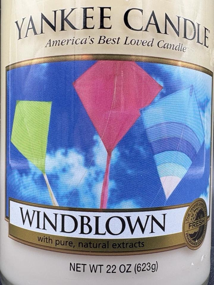 Yankee Candle Retired WINDBLOWN Fresh Large 22 oz Tumbler w/ Lid RARE NEW - Image 2 of 4