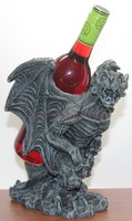 Wine Bottle Holder- Stone Gargoyle Guardian Statue Wine/tequila Holder Wine Bottle Holder- Stone Gargoyle Guardian Statue Wine/tequila Holder