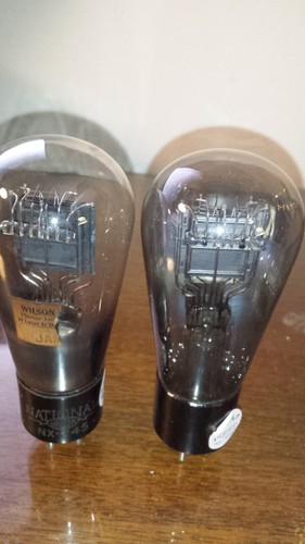 CLOSELY MATCHED PAIR NATIONAL UNION NX-245 GLOBE 45/145/245/345 TUBE TV7 STRONG - Picture 4 of 8