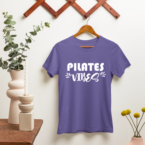PILATES Vibes T-shirt Exercise Gym Fitness Workout Novelty Funny Gifts - Picture 10 of 22